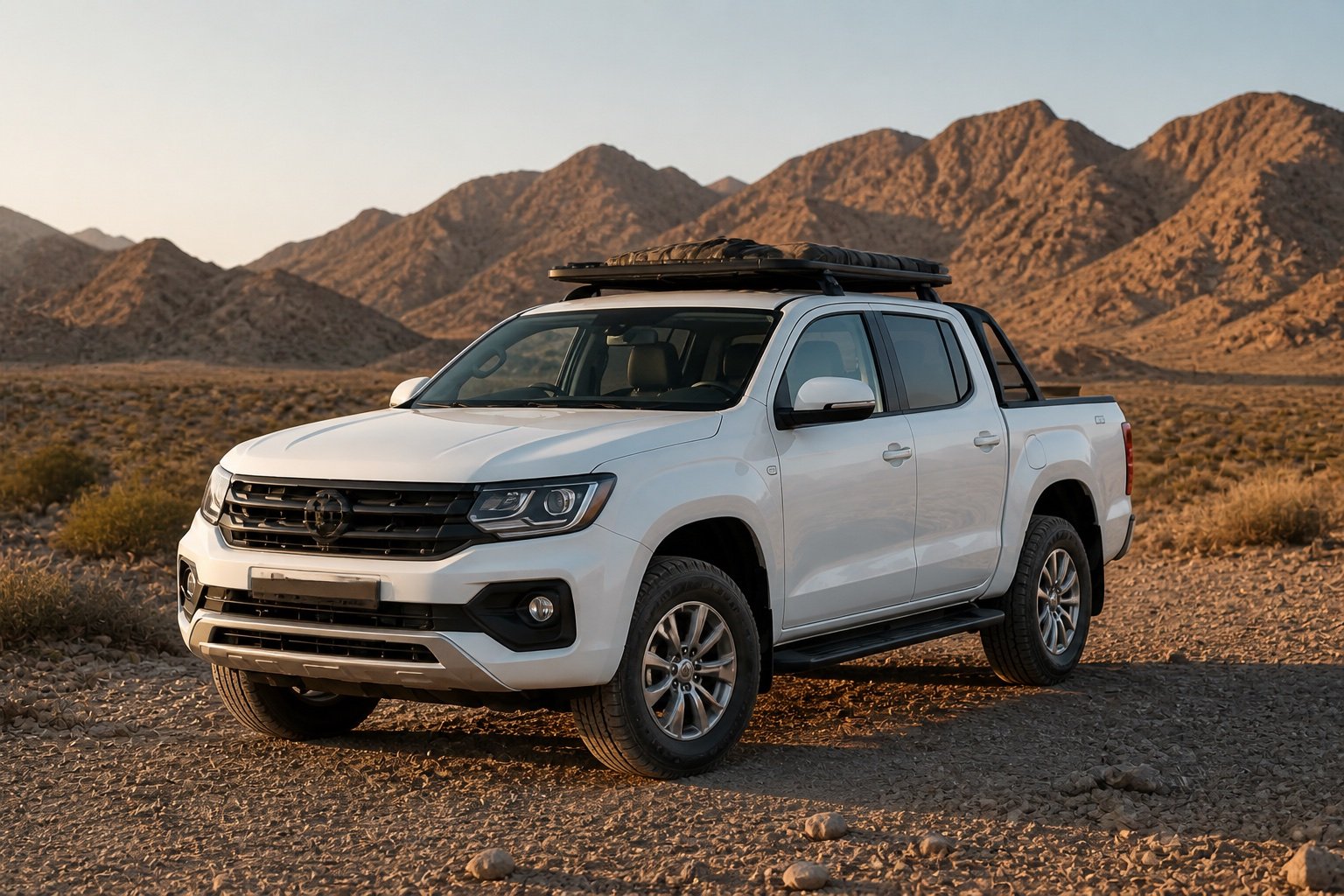 4×4 Bakkie representative rental category in a Namibian landscape